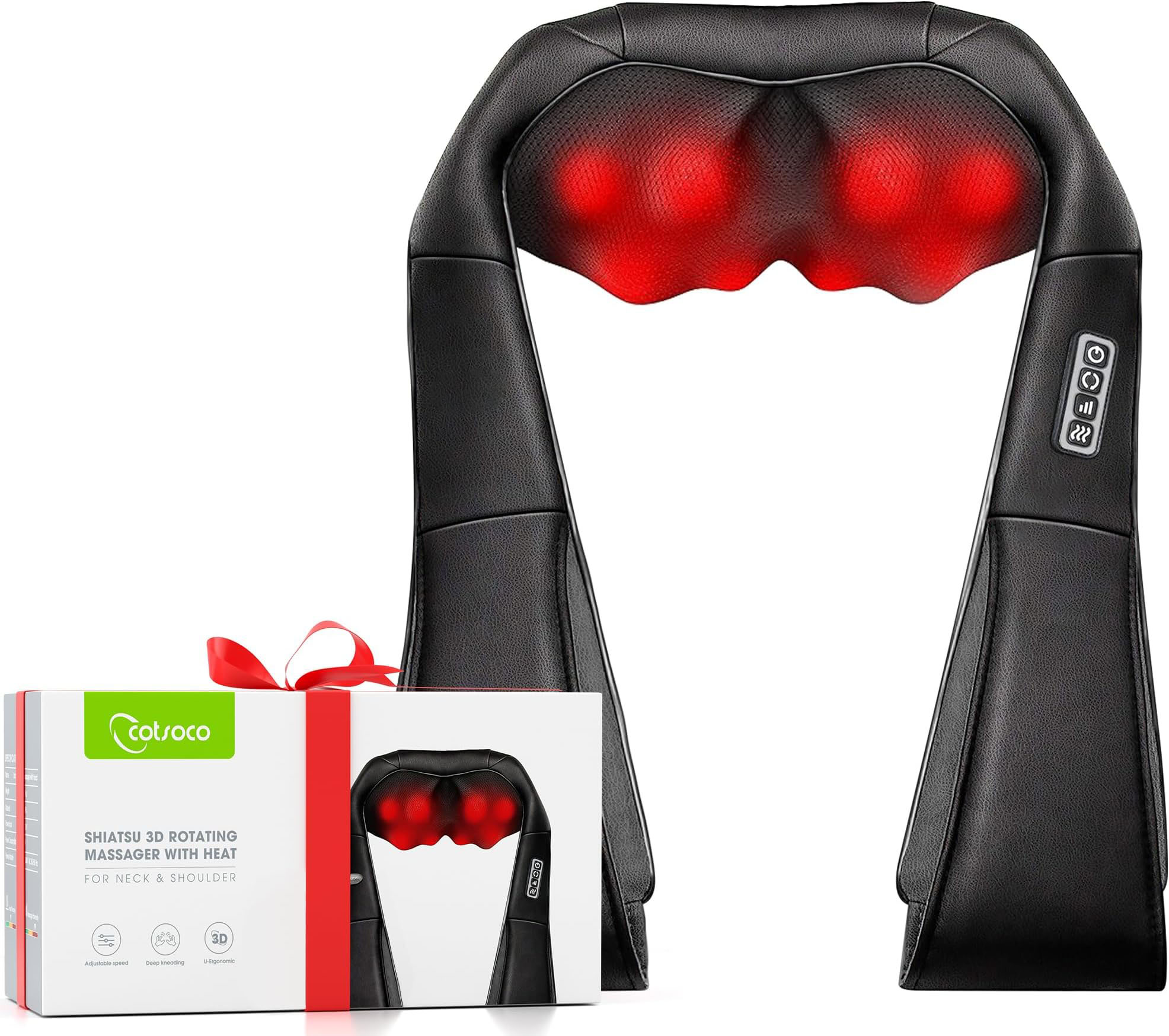 Electric Deep Tissue 3D Kneading Massager with Heat